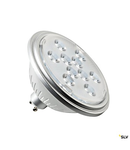 LED lamp, QPAR111, GU10, 7W, 3000K 13° silver