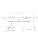 LED module ensures Tiwn 12 CLW IP65 CRI/RA 90+