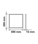 LED Panel 29W 3600lm, 840, M600, white