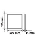 LED Panel 45W 3600lm M600 4000K incl. driver