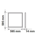 LED Panel 45W 5400lm, 830, M600, white