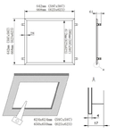 LED Panel rama incastrare ptr. M600, Serie Ledon