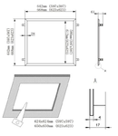 LED Panel rama incastrare ptr. M625, Serie Ledon