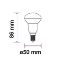 LED Reflector 6W E14 470lm 3000K R50 220-240V IP20 120°