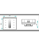 LED RF WiFi Controller Touch MONO - 4 zones - white