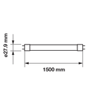 LED Tube T8 22W 2000lm 3000K 220-240V 160° 1500mm