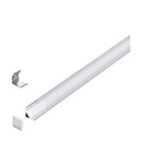 LED-Stripe Corner Profile Clear Cover white, 2000mm