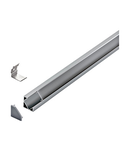 LED-Stripe Corner Profile Clear cover, anodized, 1000mm