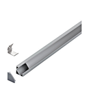 LED-Stripe Corner Profile satin cover, anodized, 1000mm