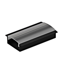 LED-Stripe Profile RE Clear Cover black, 1000mm