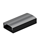 LED-Stripe Profile RE Clear Cover black, 2000mm