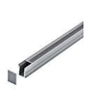 LED-Stripe Profile RE Clear cover, anodized, 1000mm