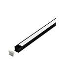 LED-Stripe Profile RE satin Cover black, 1000mm