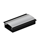 LED-Stripe Profile RE satin Cover black, 1000mm