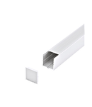 LED-Stripe Profile RE satin Cover white, 3000mm