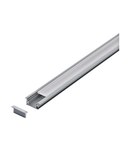 LED-Stripe Profile RE satin cover, anodized, 1000mm