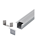 LED-Stripe Profile RE satin cover, anodized, 2000mm