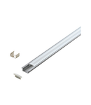 LED-Stripe Profile RE, satin cover silver, 1000mm