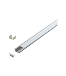 LED-Stripe Profile RE, satin cover silver, 2000mm