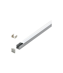 LED-Stripe Profile RE, satin cover, anodized, 1000mm
