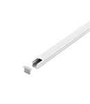 LED-Stripe Profile recessed with opal Cover white 1000mm