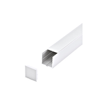 LED-Stripe Profile recessed with opal Cover white 2000mm