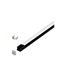 LED-Stripe Profile SF satin Cover black, 1000mm