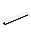 LED-Stripe Profile surface with opal Cover black IP20 1000mm