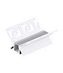 LED-Stripe TB Profile / Corner inside, Clear cover , 1000mm