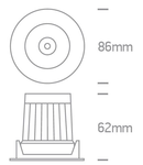 Lina LED 9W, 3000K, 620lm, Triac dimabil