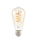 LM-E27-LED St64 4W 2200K amber Spiral