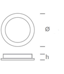 Mara-I-R LED 30W 3000K 2500lm, IP20, alb