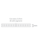 Marra LED Strip 42W/m, 6100lm/m, 3000K, 24VDC, IP20, 2m