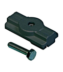 Mechanical adapter, alu, negru, Serie albastru LINE ROUND