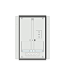 Meter box insert 1-row, 1 meter board / 8 Modul heights