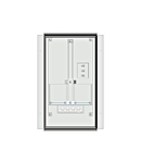 Meter box insert 1-row, 1 meter board / 9 Modul heights