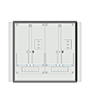 Meter box insert 1-row, 2 meter boards / 9 Modul heights