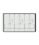 Meter box insert 1-row, 3 meter boards / 8 Modul heights