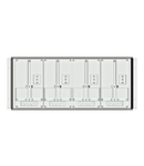 Meter box insert 1-row, 4 meter boards / 8 Modul heights