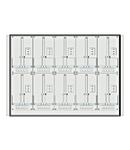 Meter box insert 2-rows, 10 meter boards / 17 Modul heights