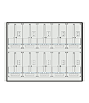 Meter box insert 2-rows, 10 meter boards / 18 Modul heights