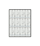 Meter box insert 3-rows, 12 meter boards / 24 Modul heights