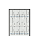 Meter box insert 3-rows, 12 meter boards / 25 Modul heights