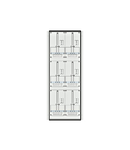 Meter box insert 3-rows, 6 meter boards / 27 Modul heights