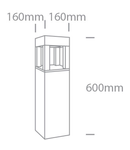 Metopi 600 LED 22W 1900lm 4000K Ra80 220-240V IP65 ant