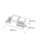 Microwave motion sensor 400W 230V 2-50lux, IP20