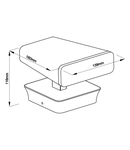 Mika LED Wall Up 12,5W 800lm 3000K ECG IP54 antracit