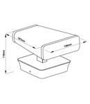 Mika LED Wall Up/Down 12,5W 800lm 3000K ECG IP54 antracit