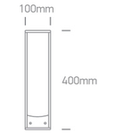 Milas 2x1000 230V IP44 antracit