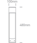 Milas LED 3W 240lm 3000K Ra80 230V IP44 antracit